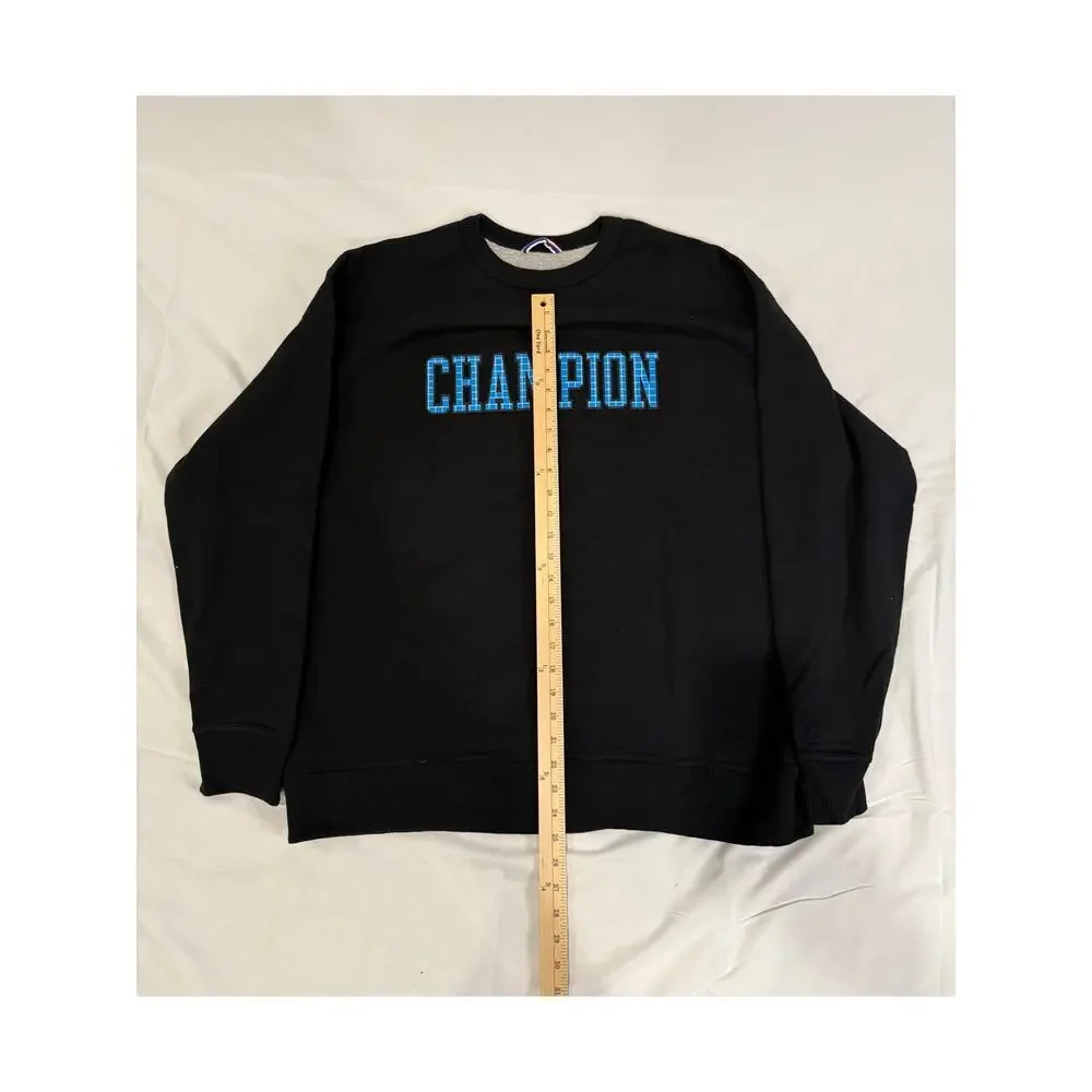 Champion Men's Crew‎ Neck Black Size: 2XL - Picture 3 of 4